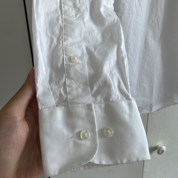 *FREE WITH PURCHASE* White button up collared shirt - Picture 9 of 11